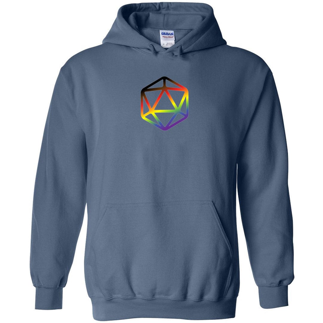 D20 Critical Pride Inclusive Pride TS Unisex Pullover Hoodie - Indigo Blue / S
