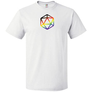 D20 Critical Pride Inclusive Pride Unisex Classic Tee - White / S