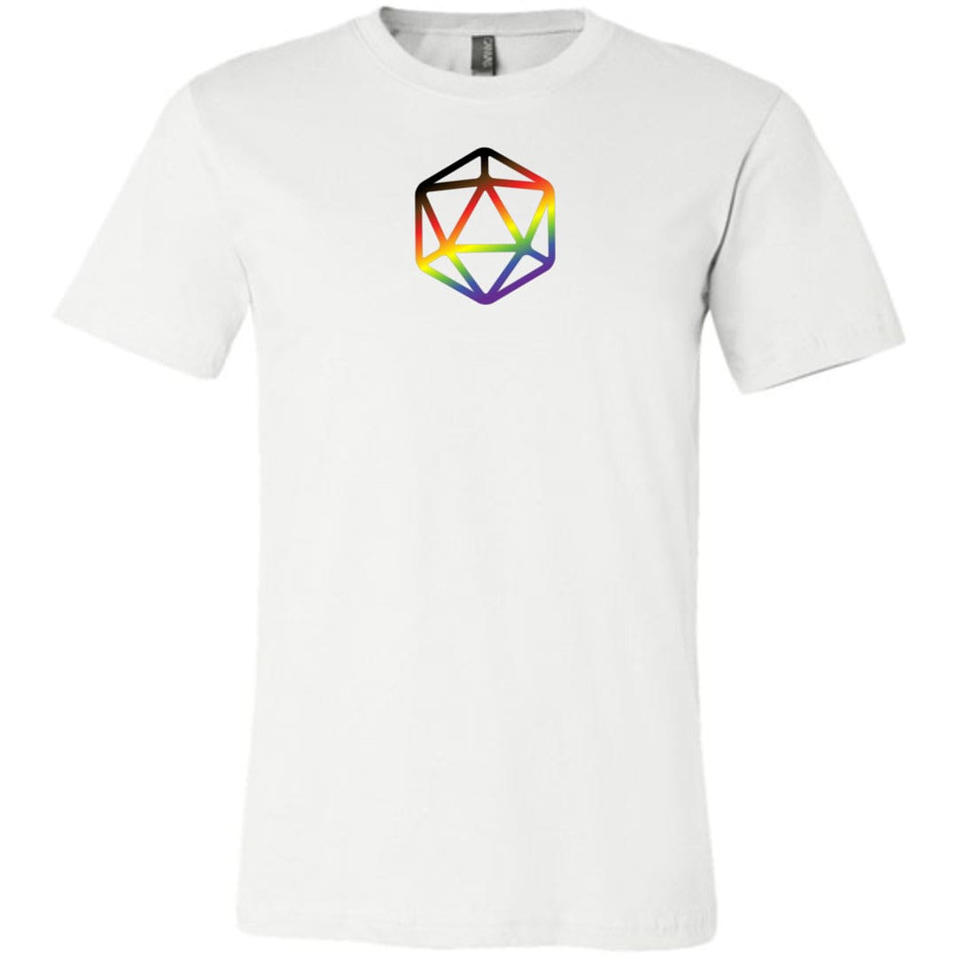 D20 Critical Pride Inclusive Pride Unisex Premium Tee - White / XS