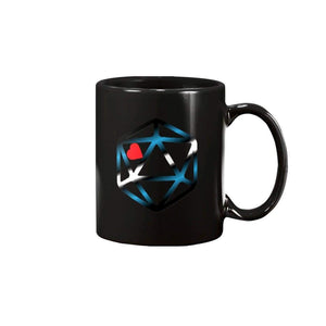 D20 Critical Pride Leather Pride 11oz Coffee Mug - Black / 11OZ - Mugs
