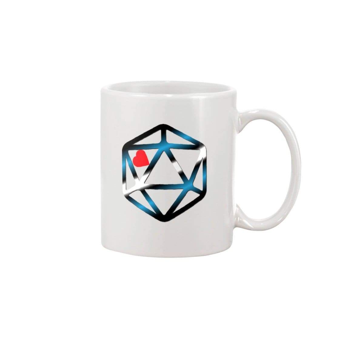 D20 Critical Pride Leather Pride 11oz Coffee Mug - White / 11OZ - Mugs