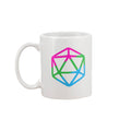 D20 Critical Pride Polysex Pride 11oz Coffee Mug - White / 11OZ - Mugs