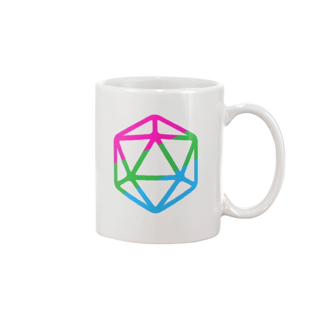 D20 Critical Pride Polysex Pride 11oz Coffee Mug - Mugs