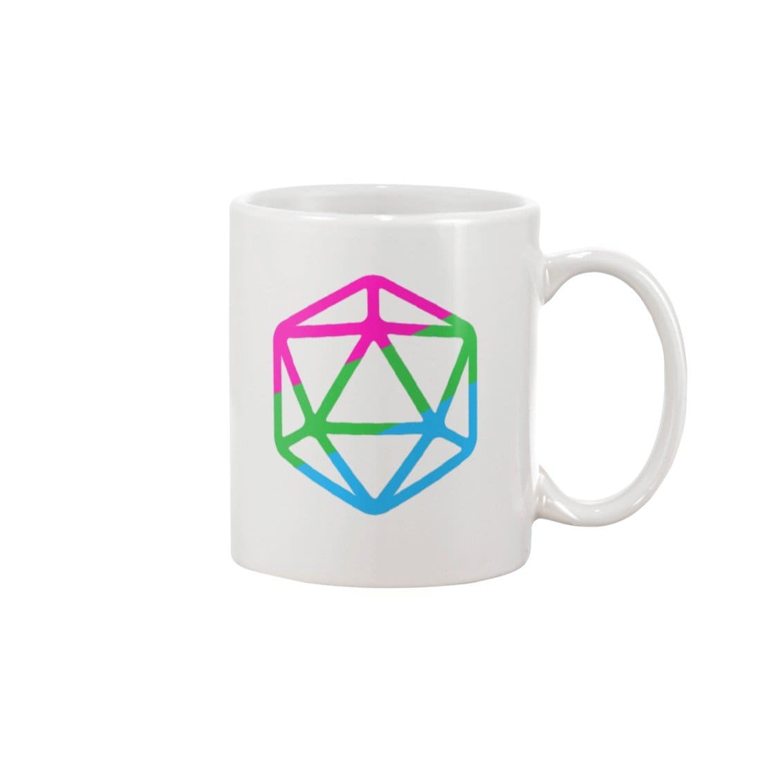 D20 Critical Pride Polysex Pride 15oz Coffee Mug - Mugs