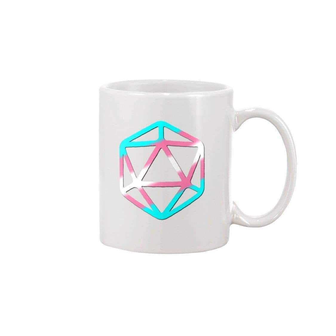 D20 Critical Pride Trans Pride 15oz Coffee Mug - Mugs