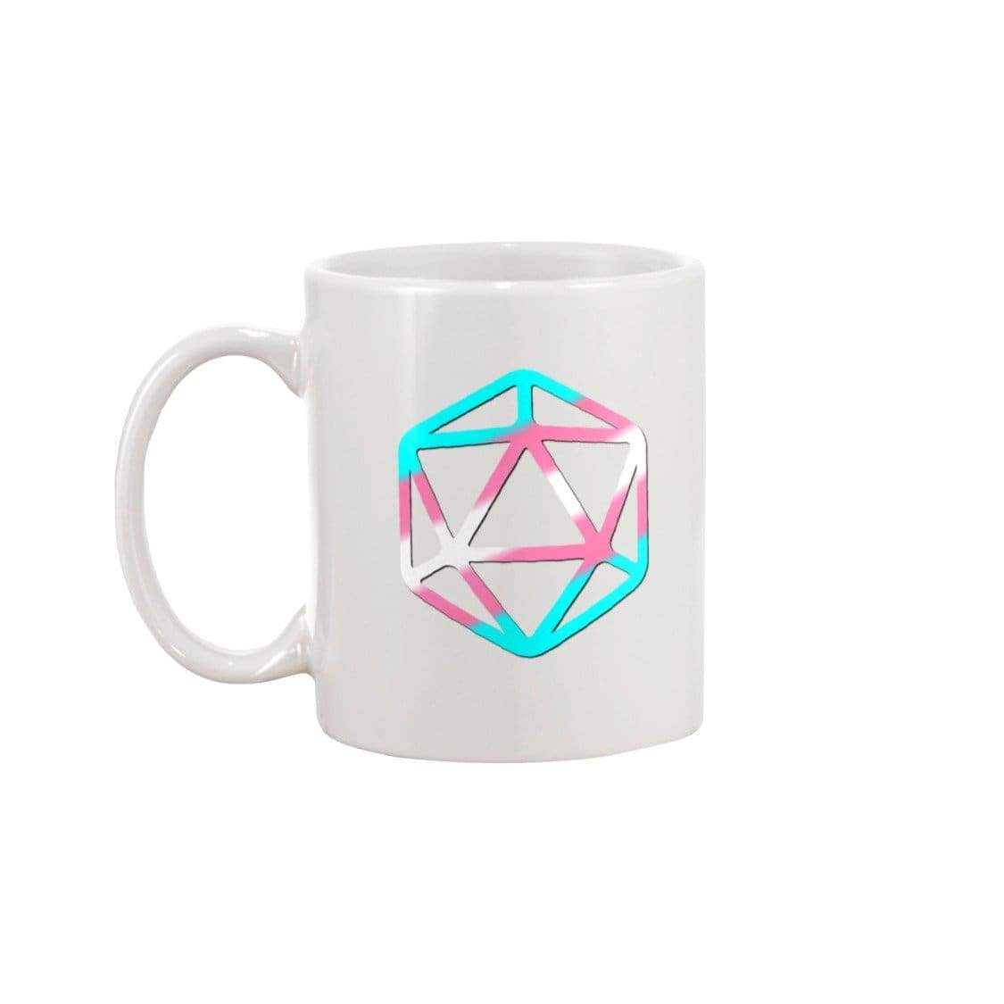 D20 Critical Pride Trans Pride 15oz Coffee Mug - White / 15OZ - Mugs