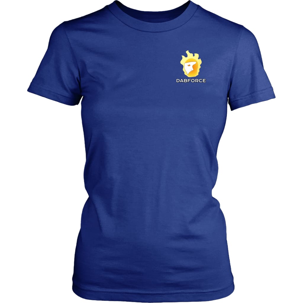 Dabcons-Fouk Text All - District Womens Shirt / Royal Blue / M - T-shirt