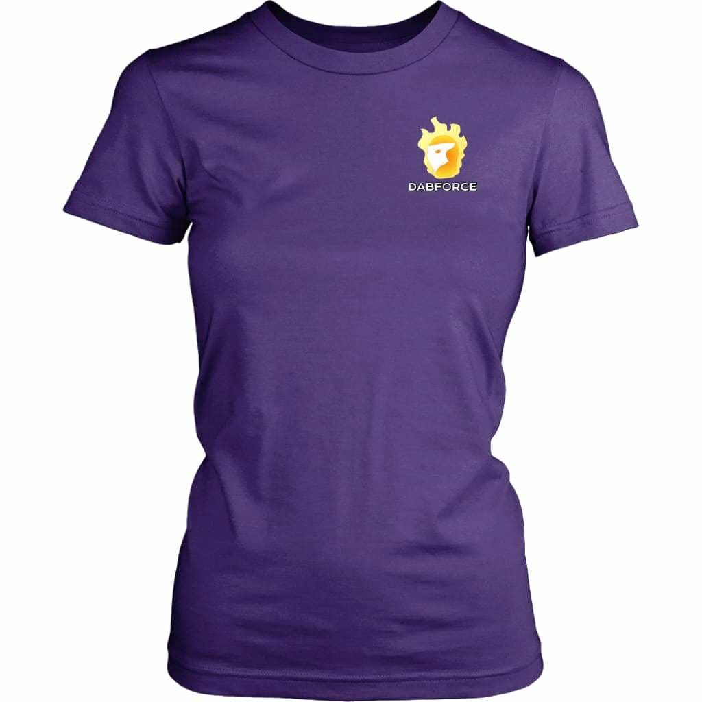 Dabcons-Fouk Text - District Womens Shirt / Purple / M - T-shirt