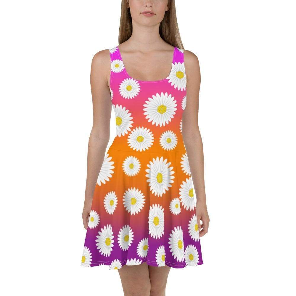 Daisy 20 D20 Sunset Ombre Skater Dress - XS