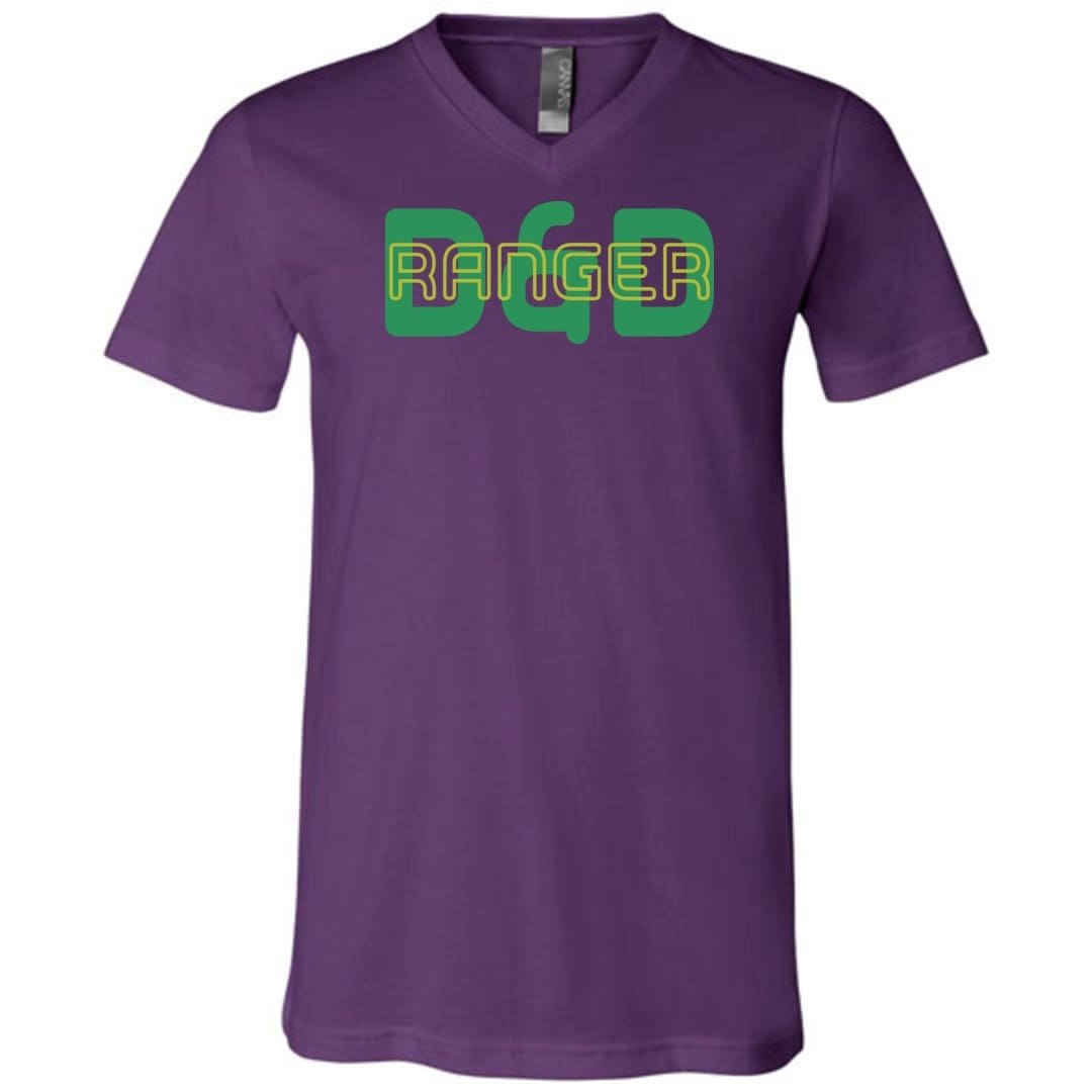 D&D Fusion Ranger Unisex Premium V-Neck Tee - Team Purple / S