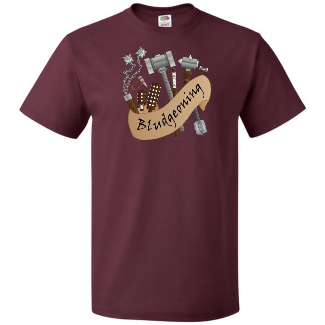 D&D What’s Your Damage? Bludgeoning Unisex Classic Tee - Maroon / S