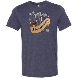 D&D What’s Your Damage? Bludgeoning Unisex Premium Tee - Heather Midnight Navy / XS