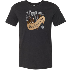 D&D What’s Your Damage? Bludgeoning Unisex Premium Tee - Black Heather / XS