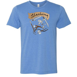 D&D What’s Your Damage? Slashing Unisex Premium Tee - Heather Columbia Blue / S