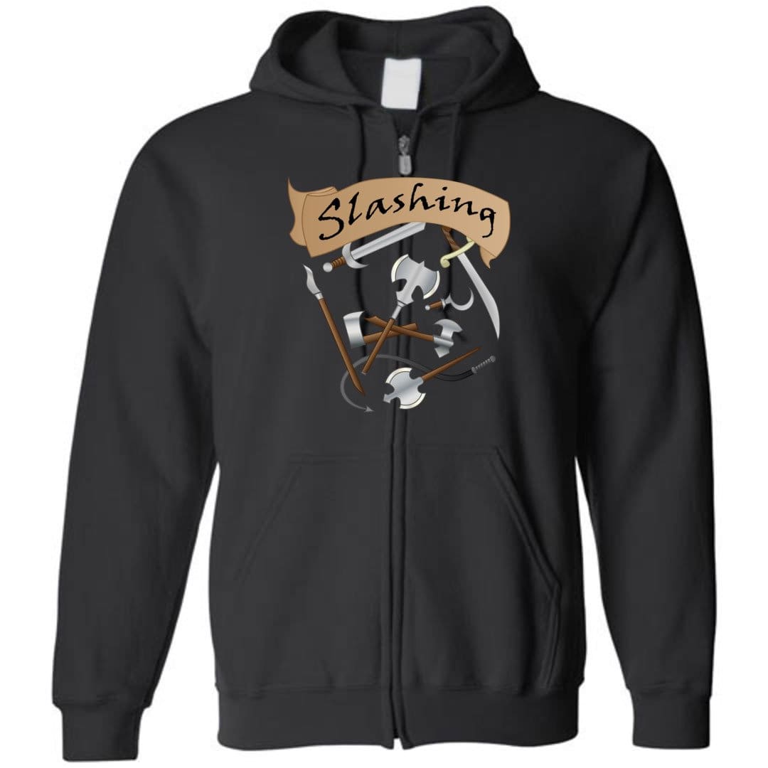 D&D What’s Your Damage? Slashing Unisex Zip Hoodie - Black / S