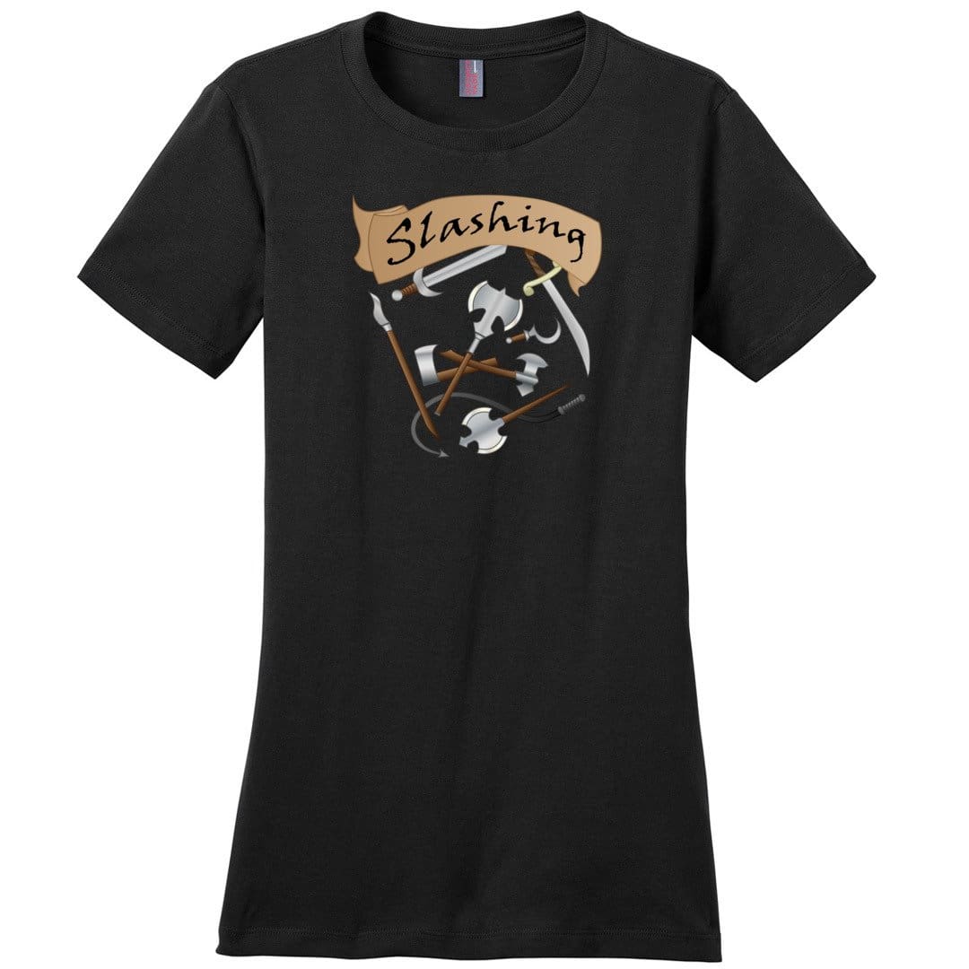 D&D What’s Your Damage? Slashing Womens Premium Tee - Black / XS
