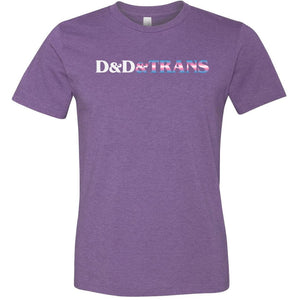 D&D&Trans Unisex Premium Tee - Heather Team Purple / XS