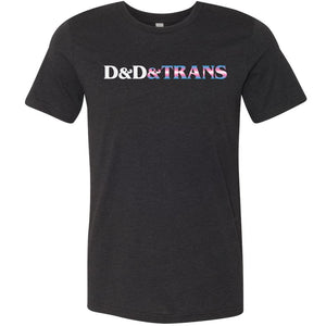D&D&Trans Unisex Premium Tee - Black Heather / XS