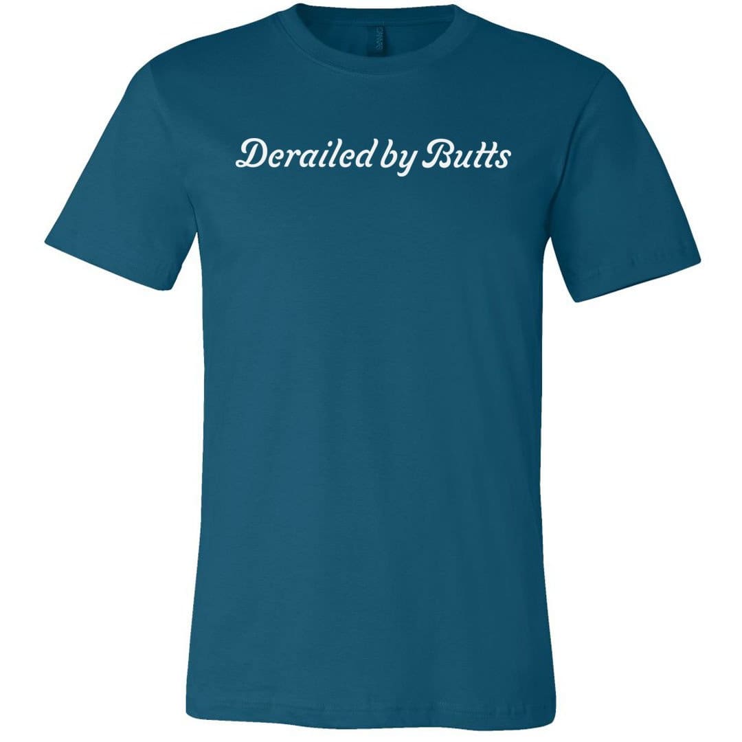 Derailed by Butts Unisex Premium Tee - Deep Teal / XS