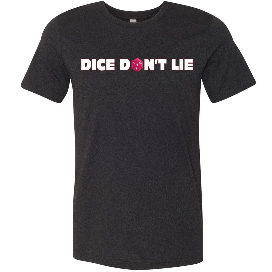 Dice Don’t Lie Unisex Premium Tee - Black Heather / XS