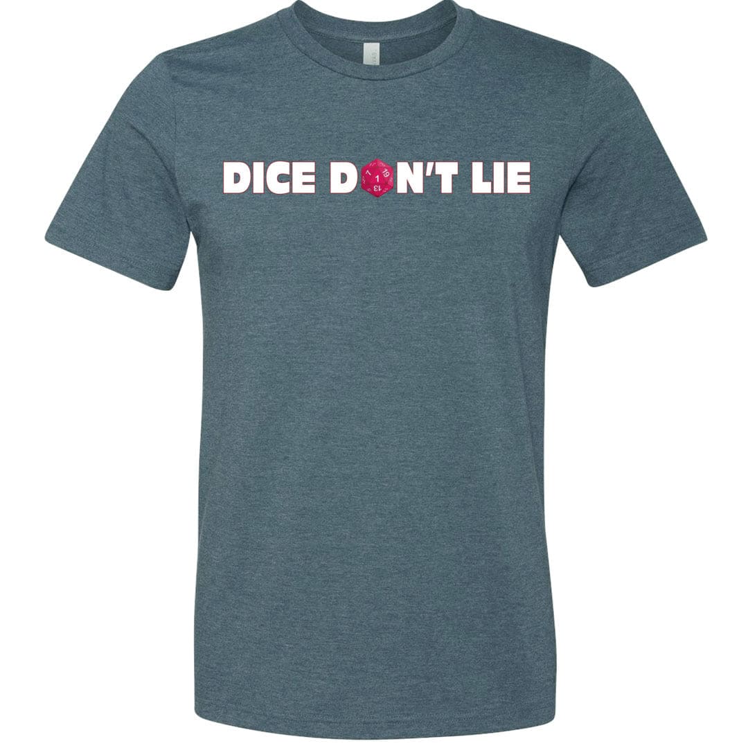 Dice Don’t Lie Unisex Premium Tee - Heather Slate / XS