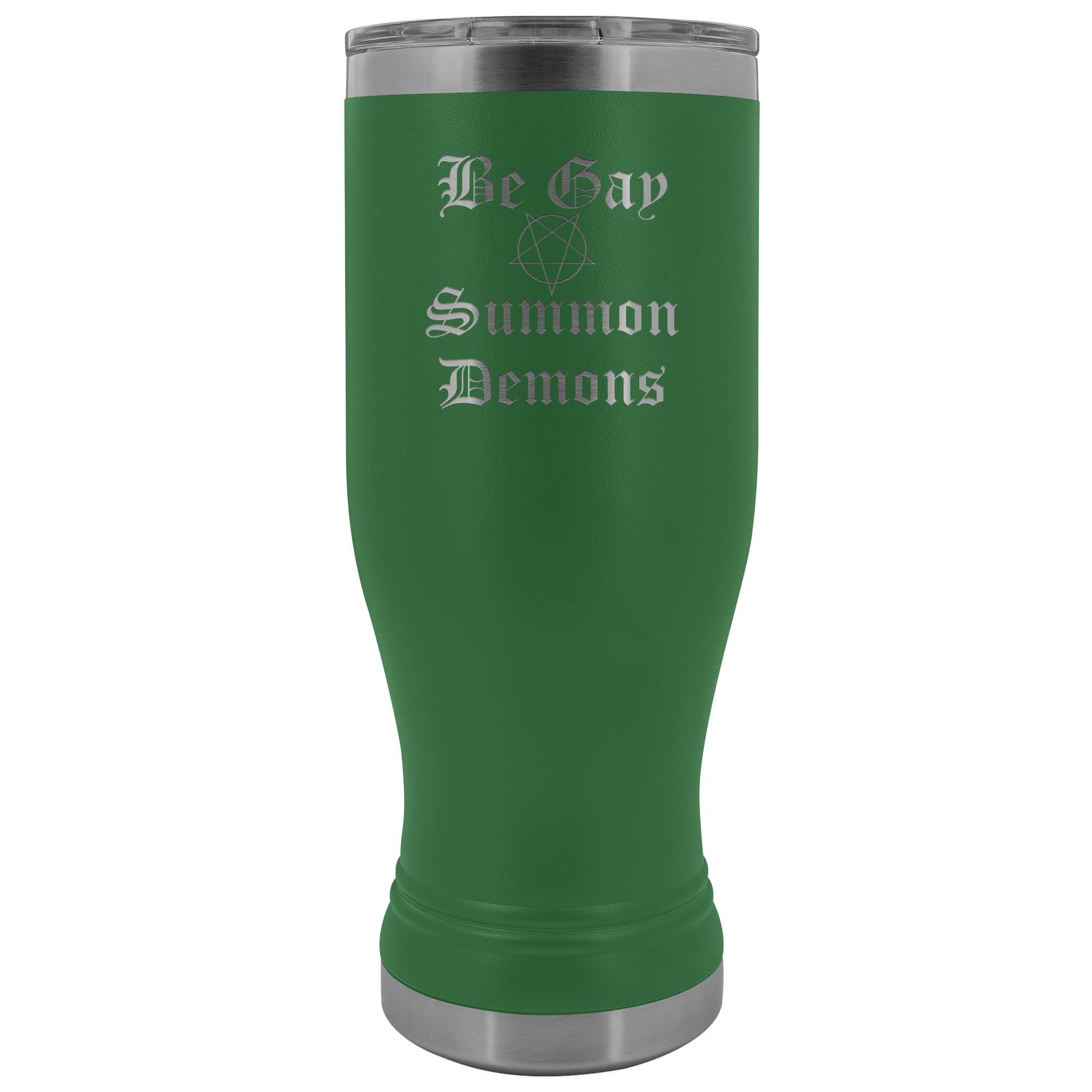 Dice Priori Be Gay Summon Demons 20oz Boho Vacuum Tumbler - Green - Tumblers