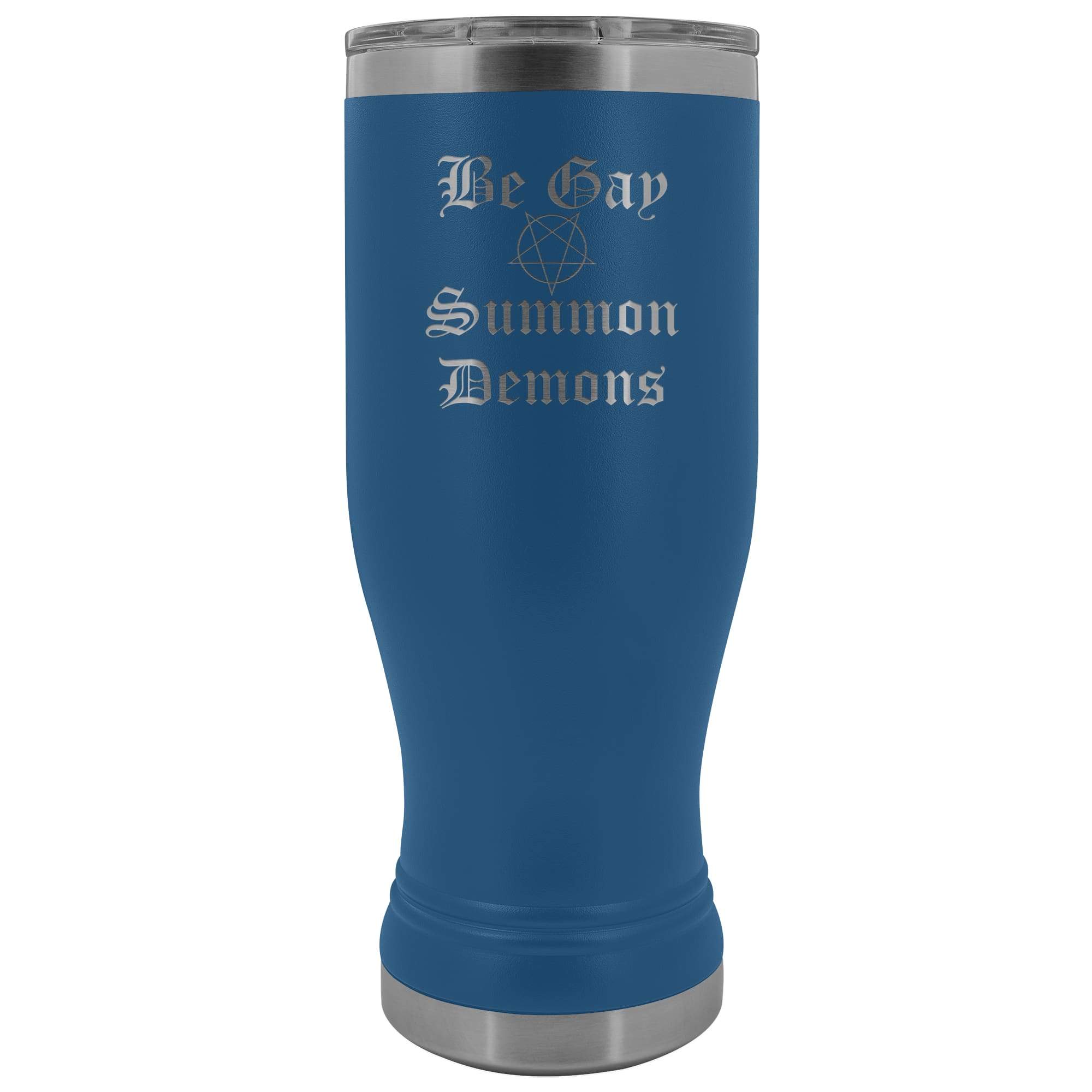 Dice Priori Be Gay Summon Demons 20oz Boho Vacuum Tumbler - Blue - Tumblers