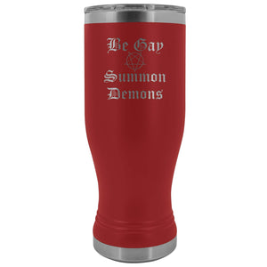 Dice Priori Be Gay Summon Demons 20oz Boho Vacuum Tumbler - Red - Tumblers