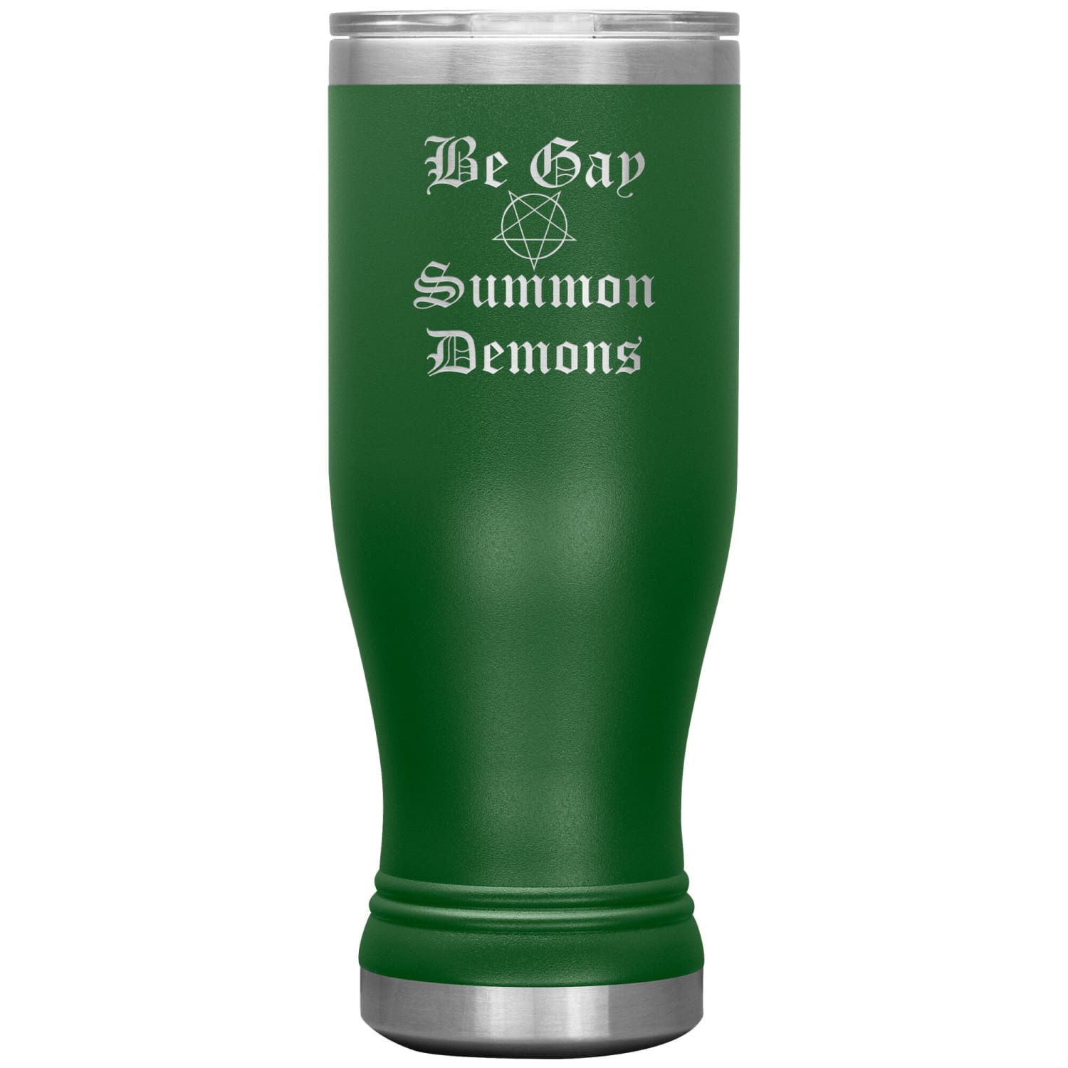 Dice Priori Be Gay Summon Demons 20oz Boho Vacuum Tumbler - Green - Tumblers