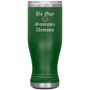 Dice Priori Be Gay Summon Demons 20oz Boho Vacuum Tumbler - Green - Tumblers