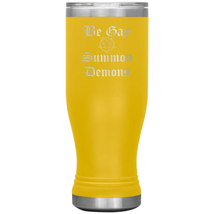 Dice Priori Be Gay Summon Demons 20oz Boho Vacuum Tumbler - Yellow - Tumblers