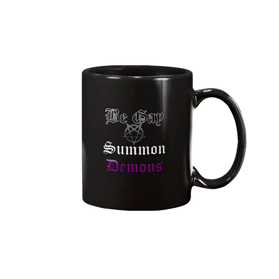 Dice Priori Be Gay Summon Demons Ace 15oz Coffee Mug - Black / 15OZ - Mugs