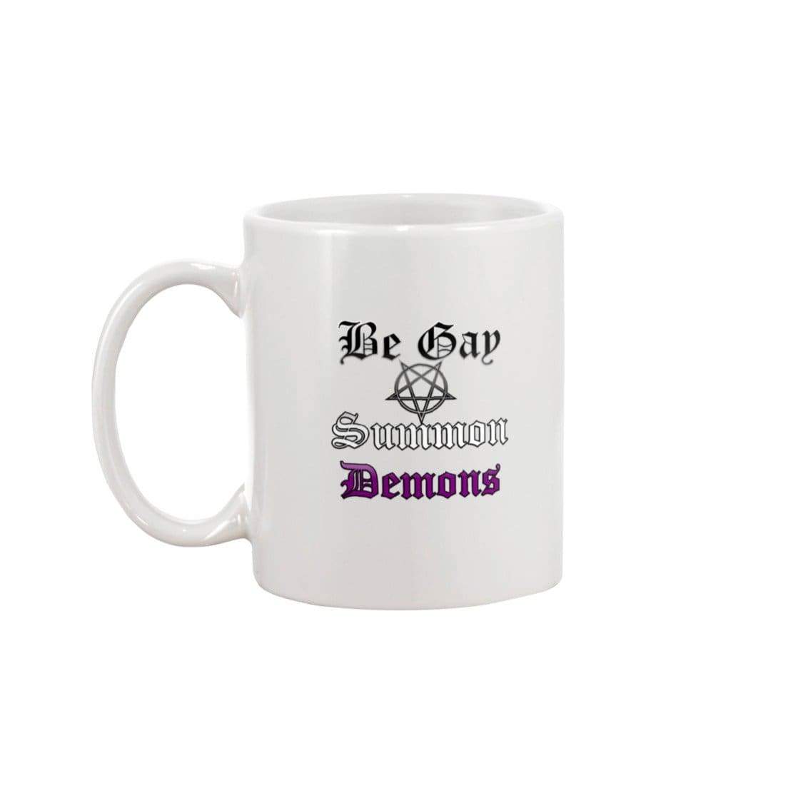 Dice Priori Be Gay Summon Demons Ace 15oz Coffee Mug - White / 15OZ - Mugs