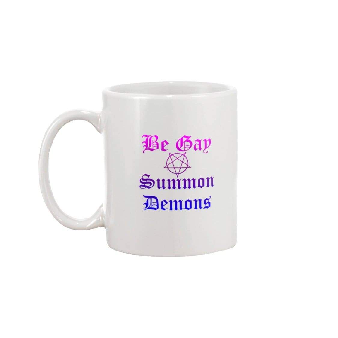 Dice Priori Be Gay Summon Demons Bi 11oz Coffee Mug - White / 11OZ - Mugs
