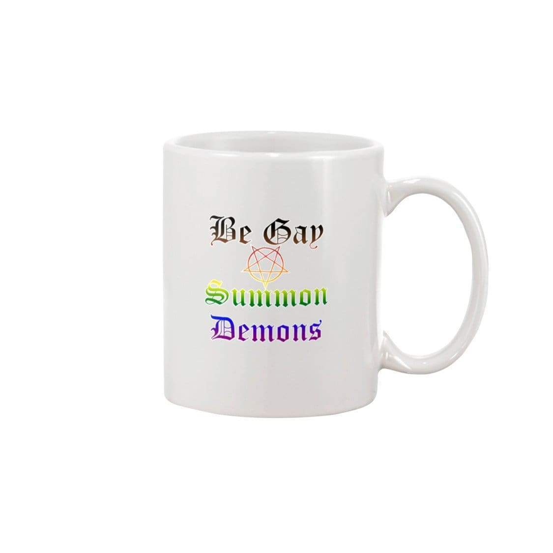Dice Priori Be Gay Summon Demons Inclusive 11oz Coffee Mug - White / 11OZ - Mugs