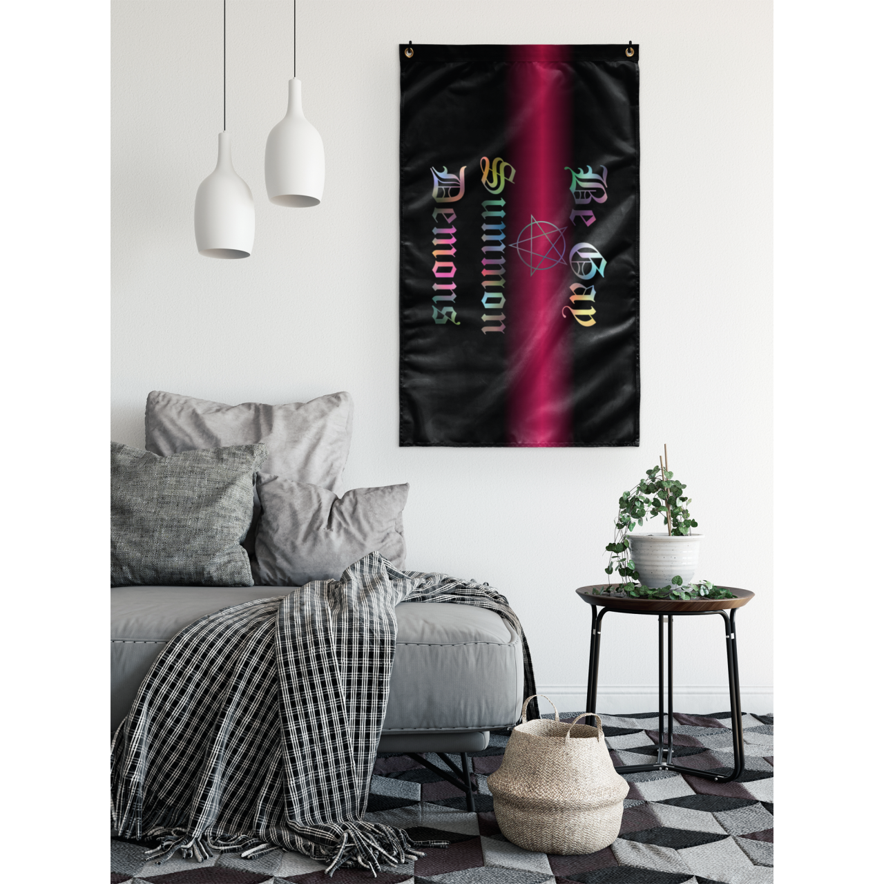 Dice Priori Be Gay Summon Demons Mottled Wall Flag - Dice Priori