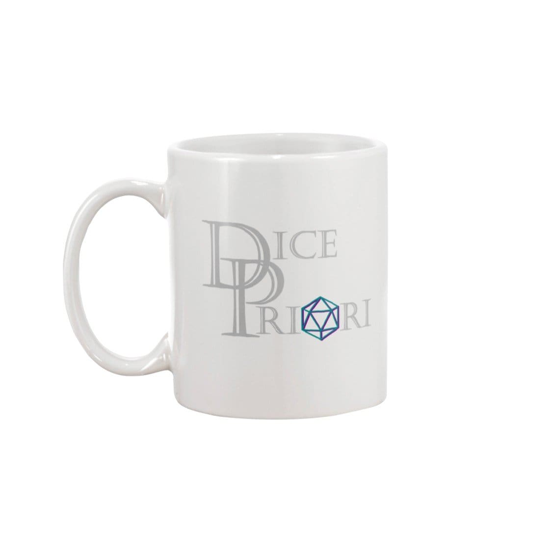 Dice Priori Classic Text Logo 11oz Coffee Mug - White / 11OZ - Dice Priori