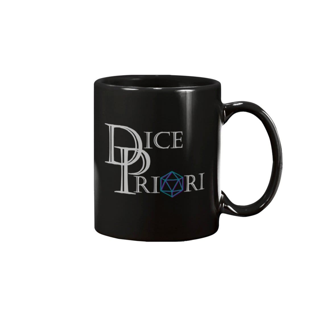 Dice Priori Classic Text Logo 15oz Coffee Mug - Black / 15OZ - Dice Priori