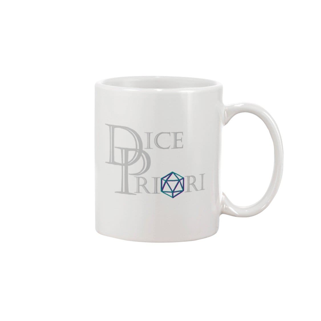 Dice Priori Classic Text Logo 15oz Coffee Mug - White / 15OZ - Dice Priori