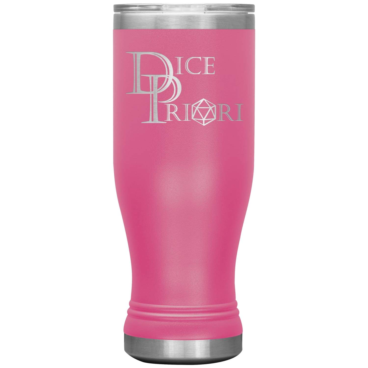 Dice Priori Classic Text Logo 20oz Boho Vacuum Tumbler - Pink - Tumblers