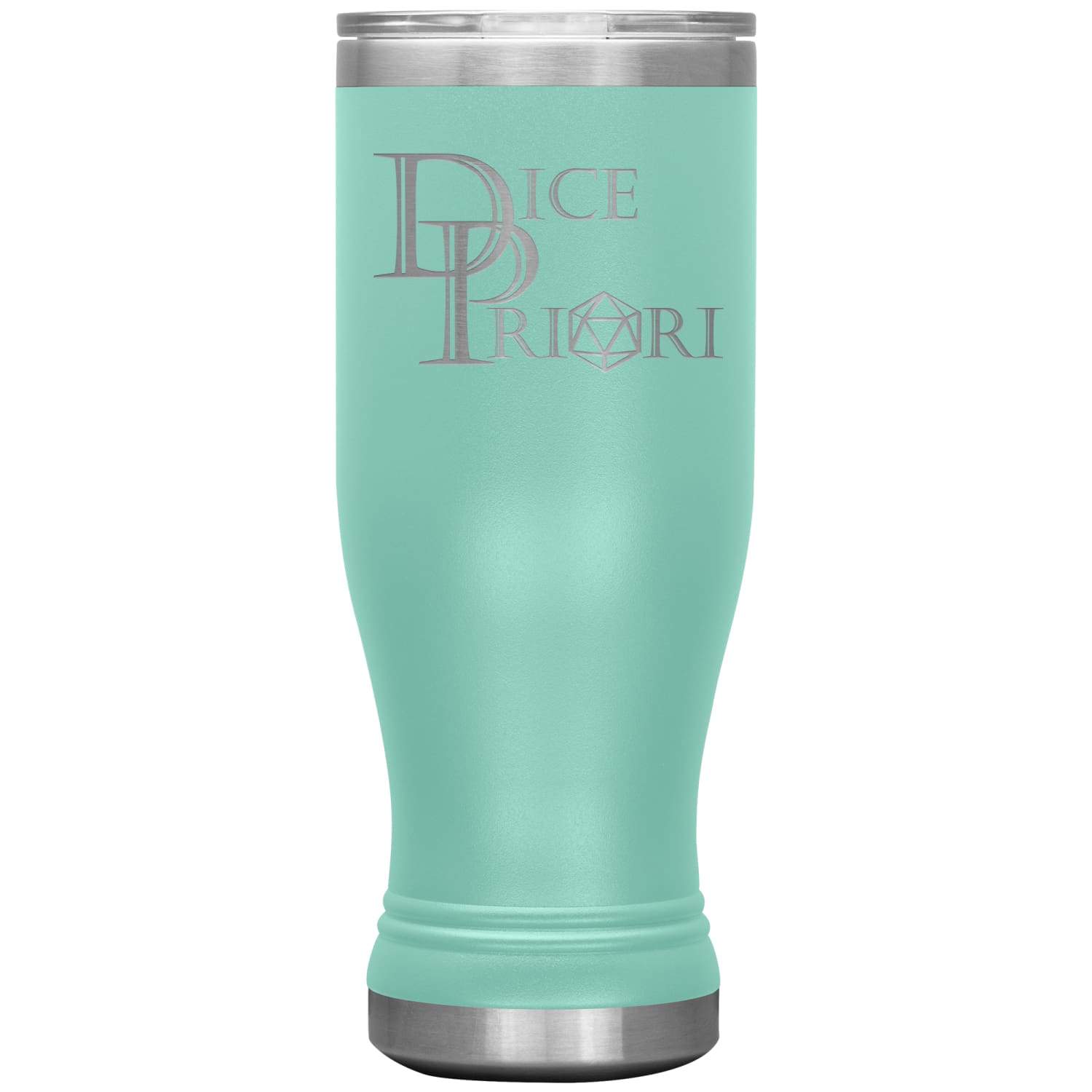 Dice Priori Classic Text Logo 20oz Boho Vacuum Tumbler - Teal - Tumblers