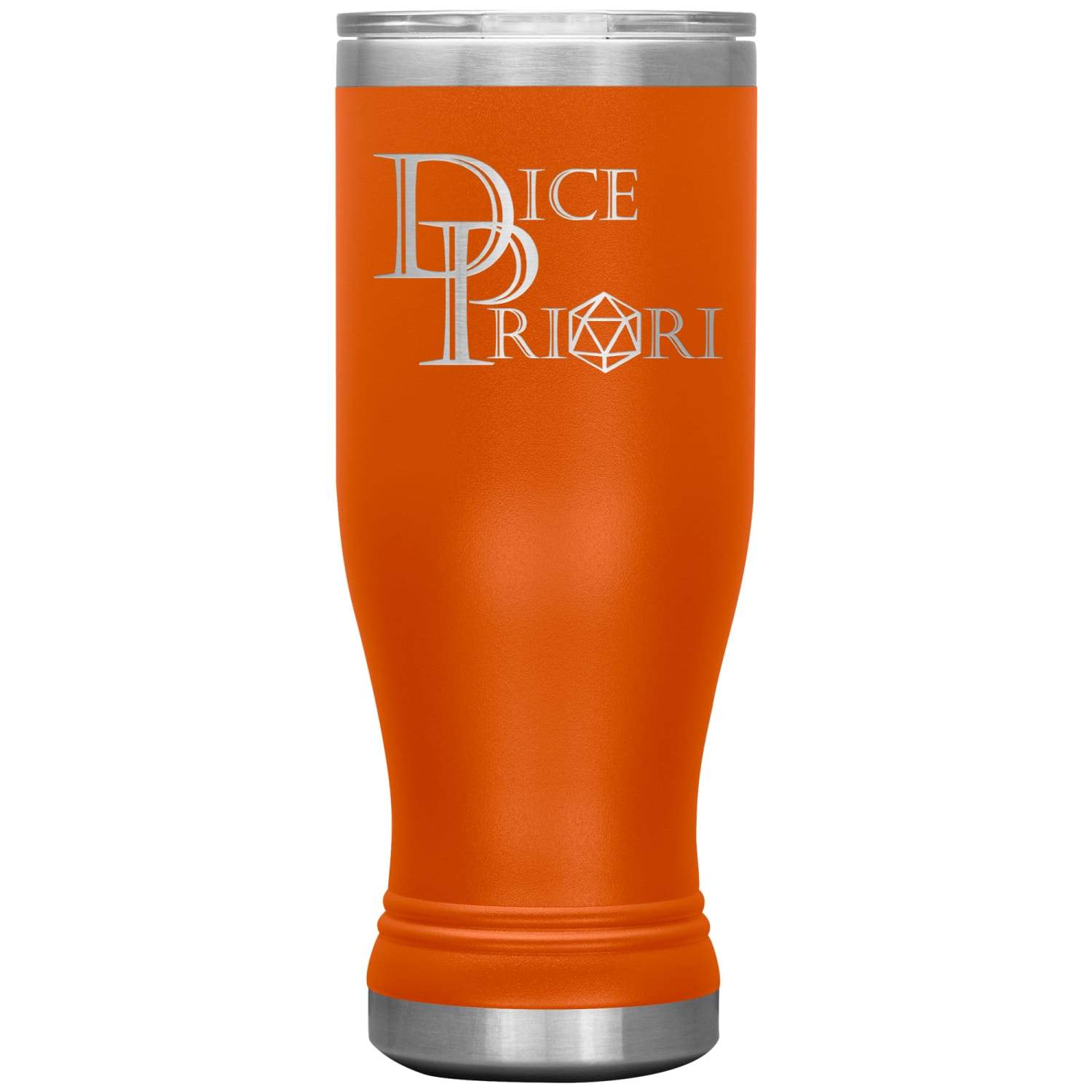 Dice Priori Classic Text Logo 20oz Boho Vacuum Tumbler - Orange - Tumblers