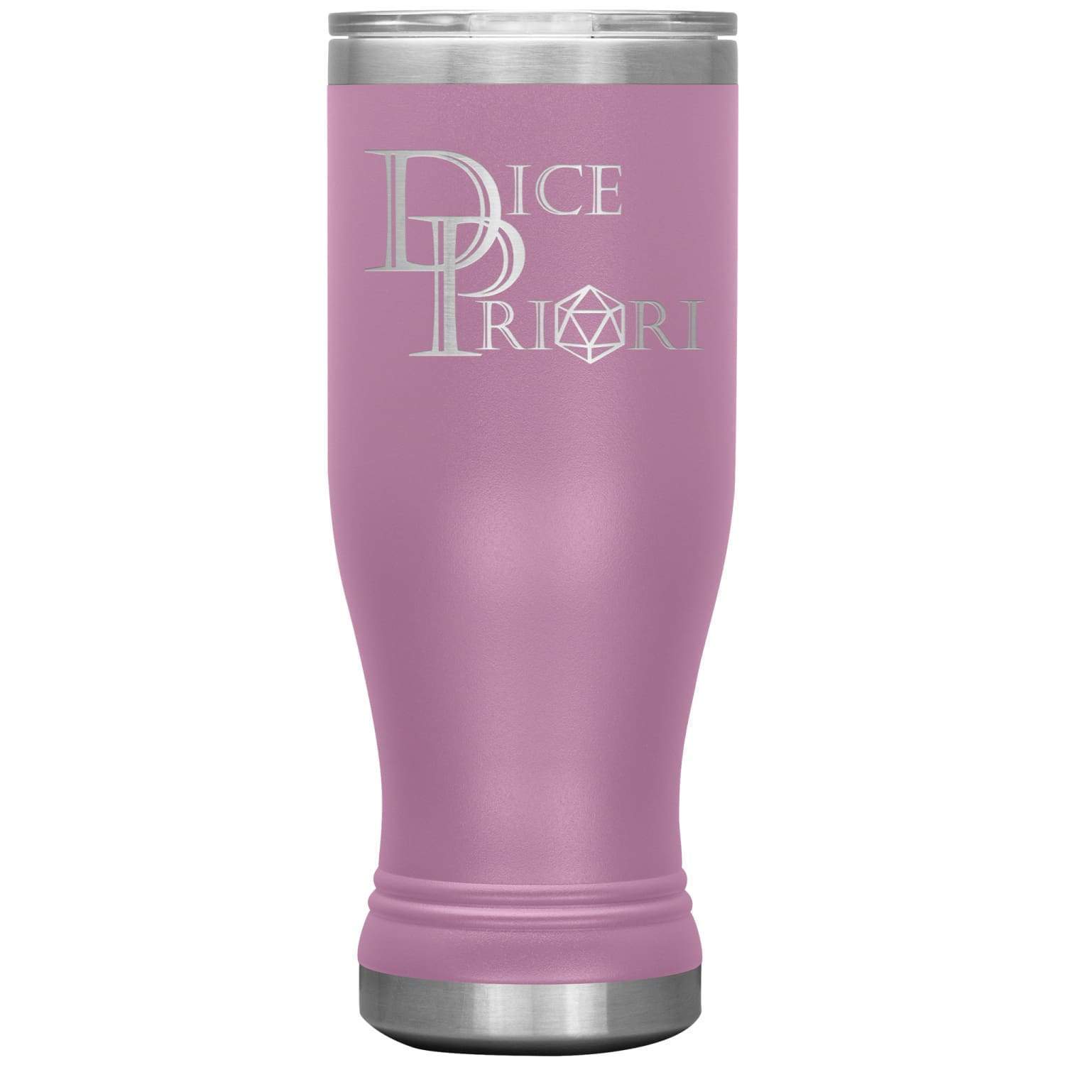 Dice Priori Classic Text Logo 20oz Boho Vacuum Tumbler - Light Purple - Tumblers