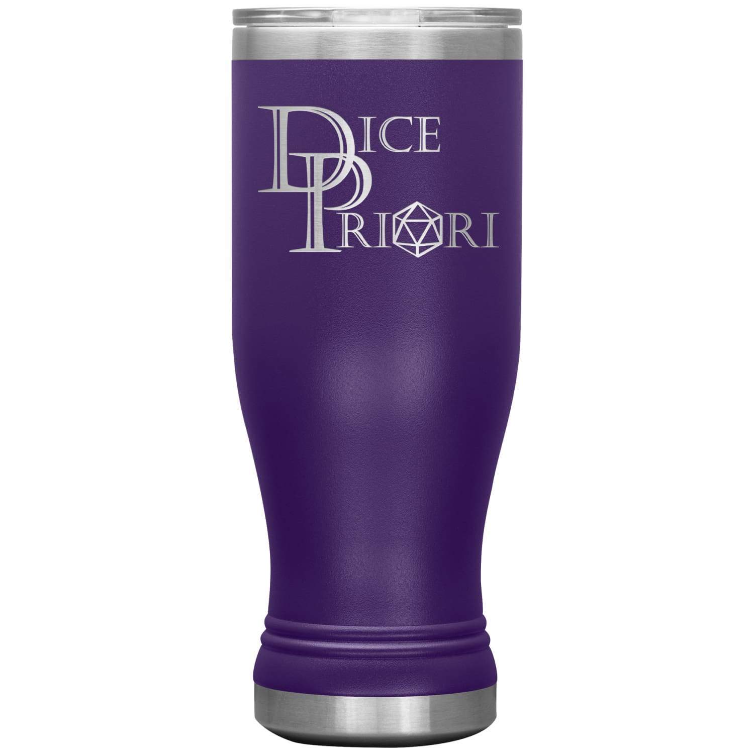 Dice Priori Classic Text Logo 20oz Boho Vacuum Tumbler - Purple - Tumblers