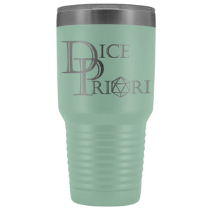 Dice Priori Classic Text Logo 30oz Vacuum Tumbler - Teal - Tumblers