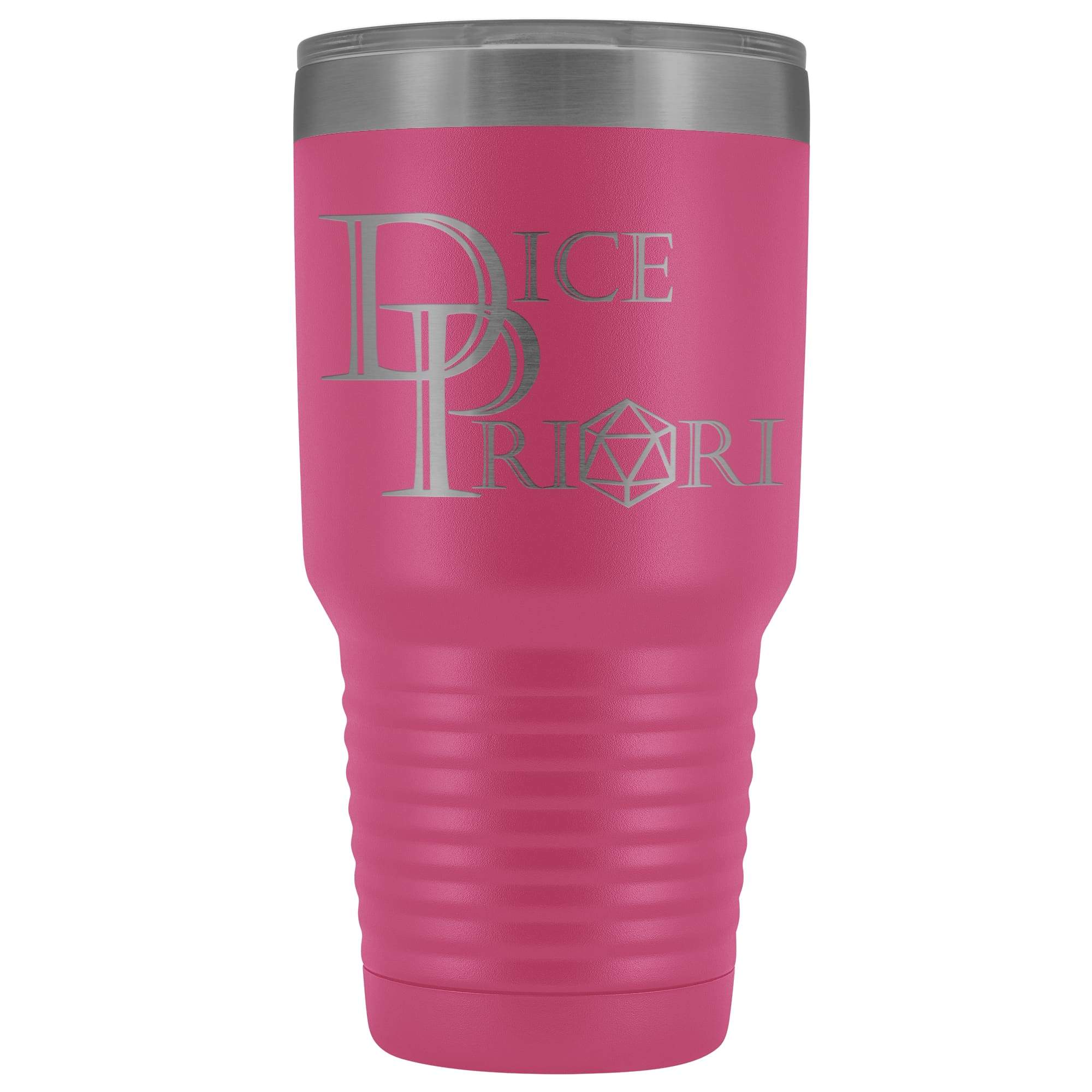 Dice Priori Classic Text Logo 30oz Vacuum Tumbler - Pink - Tumblers