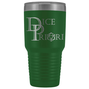 Dice Priori Classic Text Logo 30oz Vacuum Tumbler - Green - Tumblers