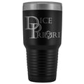 Dice Priori Classic Text Logo 30oz Vacuum Tumbler - Black - Tumblers