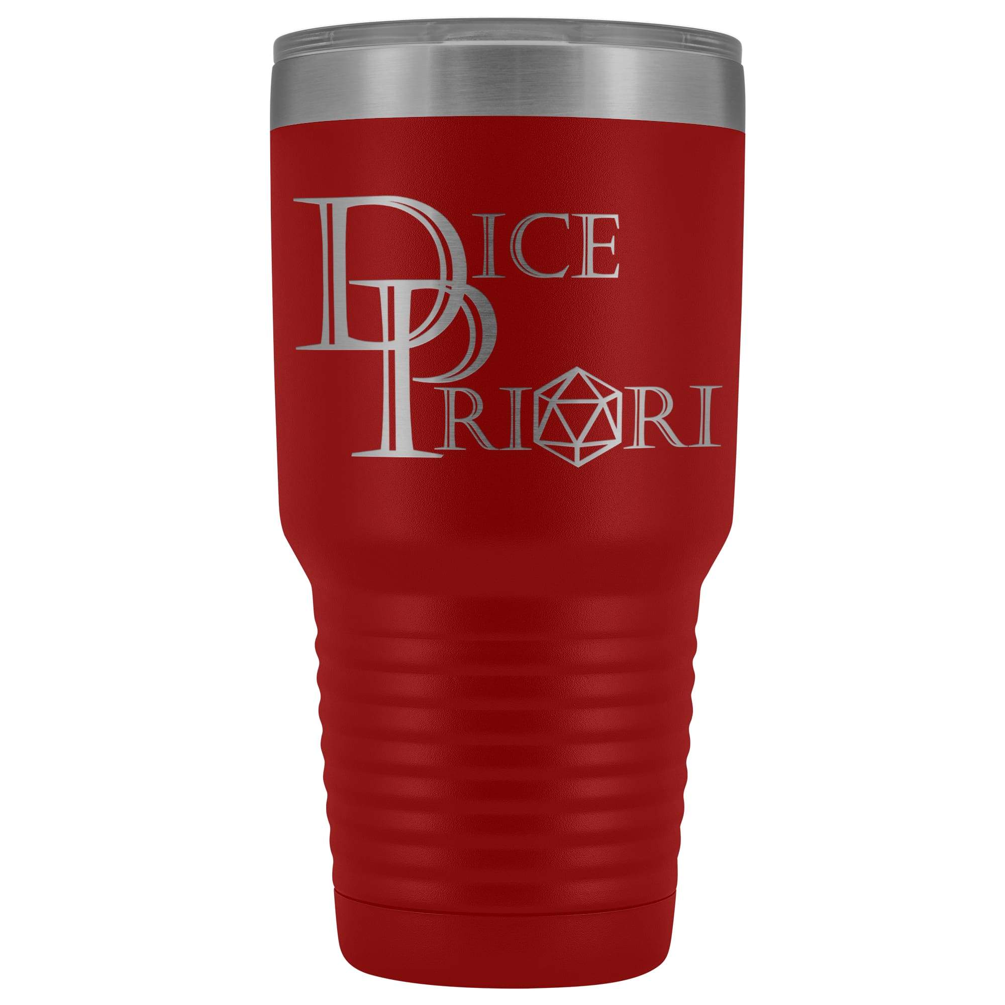 Dice Priori Classic Text Logo 30oz Vacuum Tumbler - Red - Tumblers