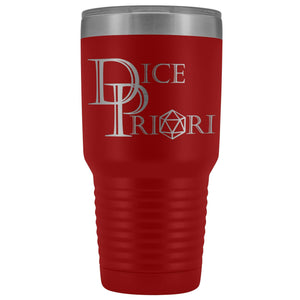 Dice Priori Classic Text Logo 30oz Vacuum Tumbler - Red - Tumblers